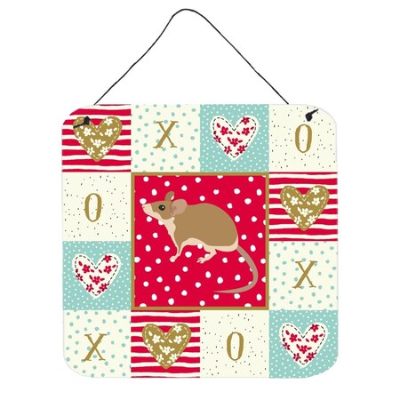 Carolines Treasures 6 x 6 in. Spiny Mouse Love Wall or Door Hanging Prints CK5453DS66